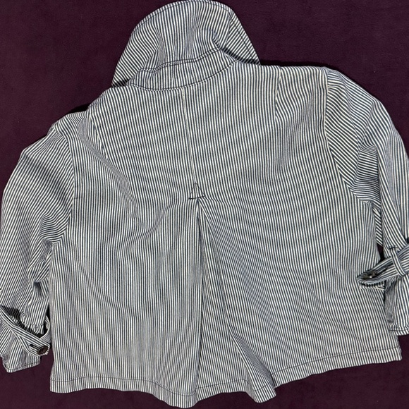 Ruby Rd. Navy and White Striped Jacket - Picture 2 of 7